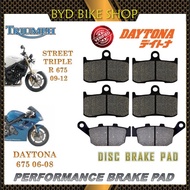 TRIUMPH DISC BRAKE PADS STREET TRIPLE R 675 09-12 DAYTONA 675 06-08 BEST QUALITY