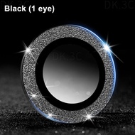 Bling Glitter Diamonds Camera Lens Protector Metal Ring With Tempered Glass For iPhone 15 14 13 12 11 Pro Max / 15 14 Plus / 12 13 Mini