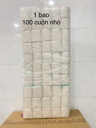 CÂY 10 LỐC 100 CUỘN GIẤY RẺ 2.5 KG AAA - GIẤY CUỘN NHỎ