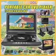 KELETOOL 9.8-Inch Portable Home Car DVD Player With Speaker VCD/DVD Player CD Player Video MP4