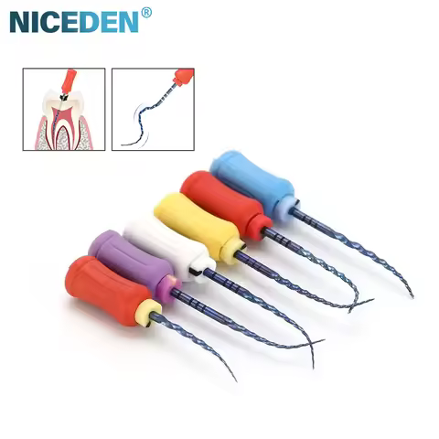 Niceden Dental Blue Endodontic Hand Use Files Nickel Titainium Dentalment Instrument For Root Canal