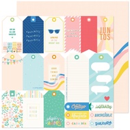 Americancrafts. Here And Now Scrapbook Paper 12x12 Inches