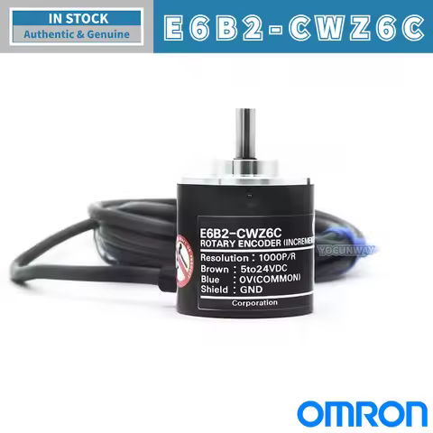 New Authentic OMRON Rotary Encoder E6B2-CWZ6C 100 200 360 500 600 800 1000 2000PR 5to24VDC E6B2 CWZ6