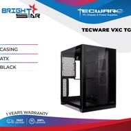 PC CASE TECWARE VXC TG / BLACK / ATX / 1Y WARRANTY /