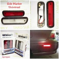 Side Marker Rear Bumper Reflector White / Red Colour 1SET Bezza Axia Blm FLX VVT SAGA Putra X 2pcs