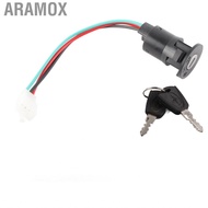 Aramox 3 Wire Ignition Switch with 2 Keys Replacement for 50cc 70cc 90cc 110cc 150cc 200cc 250cc Go Kart ATV Dirt Bike