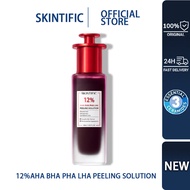 SKINTIFIC 12%AHA BHA PHA LHA Intensive Peeling Solution Serum muka Whitening Essence Brightening Dar