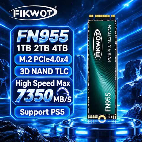 Fikwot FN955 M2 NVME SSD 4TB 2TB 1TB 7350MB/s PCIe4.0x4 NVMe M.2 2280 SSD Disk Internal Solid State 