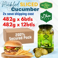 ROYALARM Pickle Cucumber Slice Pickles Cucumber Sliced Halal Jeruk Gherkin Halal Pickel Cucumber Pic
