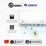 (KLANG VALLY) GREE Lomo32 1.0HP 1.5HP 2.0HP 2.5HP R32 Air Conditioner Wall Mounted Non-Inverter