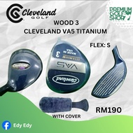 CLEARANCE SALE Cleveland VA5 Titanium Wood 3 With Original Shaft Stiff Flex - With Head Cover