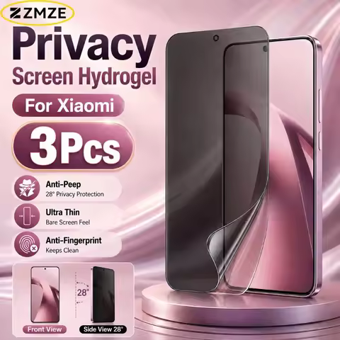 3 Pieces Hydrogel Privacy Film For Xiaomi 17 Ultra 17 Pro Max 17 Max 17T 15S 15T 14T 13T Pro 15 14 1