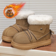[STOCK] Yongge 286-5 Kapibara Snow Boots Pier Shoes Small Milk Bag Warm Thick-Soled Big Toe Cotton S