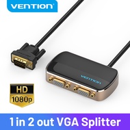 Vention VGA Switch 2 in 1 out 2 Port VGA Video Adapter Manual Switcher for PC Laptop Desktop projector Monitor 1080P HD Splitter Cable Adapter
