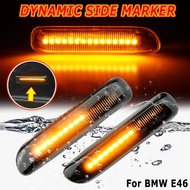 For BMW 3 Series E46 Sedan Coupe Wagon Convertible 1997-2001 Led Dynamic Turn Signal Light Side Fend