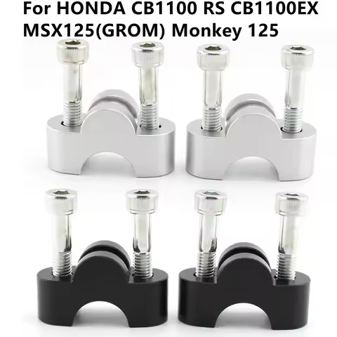For HONDA CB1100 RS CB1100EX MSX125(GROM) Monkey 125 Motorcycle Sports Handle Bar Riser Clamp Extend