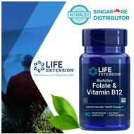 Life Extension BioActive Folate & Vitamin B12, 90 vege caps