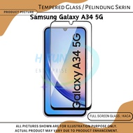 [Kaca] HFE Samsung Galaxy A34 5G Clear Full Screen Pelindung Skrin Tempered Glass Screen Protector