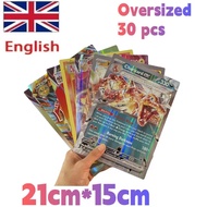 2024 Oversized Pokemon Cards 30Pcs Jumbo Letters Card Vmax Vstar GX Arceus Pikachu Charizard Super S