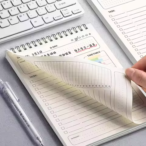 A5 Weekly Plan Book, Weekly Schedule, Time Management Manual, Study Schedule, Calendar, Notes