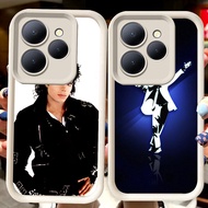 H123 Michael Jackson White Casing for Tecno POP Spark GO1S 8 4 9 20 GO 7 Pova 5 GO1 6 Camon 12 GO2 4
