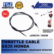 [130 CM] THROTTLE CABLE GX35 1.3 M KGX35 HONDA 4 STROKE GRASS CUTTER BRUSH CUTTER SHOULDER TYPE LONG