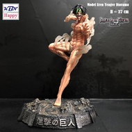 Model Figure Titan Eren Yeager Diorama Light. 37cm : Attack on Titan โมเดล เอเลน เยเกอร์ ร่าง ไททัน ฐานไดโอราม่า  อนิเมะ ผ่าพิภพ ไททัน ของขวัญ ของตกแต่งบ้าน