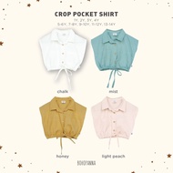 BOHOPANNA - CROP POCKET SHIRT - GIRLS BLOUSE GIRLS BLOUSE