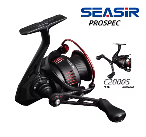 Seasir Prospec Spining Reel P-Series Ultralight Carbon Fiber Washers 8+1BB Max Drag 9Kg Freshwater S