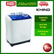 [Midea/Khind] 9kg/10kg Semi Automatic Washer Washing Machine WM1017  Midea Semi Auto Washing Machine