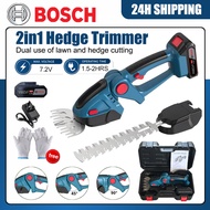 [24H SHIPPING]BOSCH grass cutter machine cordless hedge trimmer mesin trim pokok bunga garden trimme