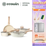 Ecowin 4pcs Cookware Set - Nonstick Pan Set Wok Saucepan Frying Pan Soup pot Kitchenware Metal