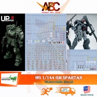 (Evo Monster) Waterslide Decal - HG 1/144 GM Spartan / Black Dog Squad RGM-79S HGUC Model Water HG79