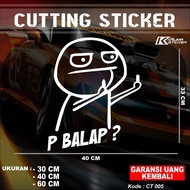 Racing Cutting Sticker Car Truck Glass Cutting Sticker Indonesia Fast Universal Cutting Sticker Cutt