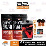 Combo Hydro Whey Protein +  Redlemon Fatburner by BS Nutrition