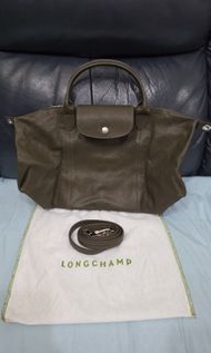 Longchamp Le Pliage Cuir Handbag 小羊皮 手袋 手提袋 側揹 斜揹