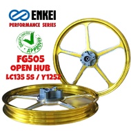 YAMAHA LC135 5s / Y125Z SPORT RIM FG505 FORGED ENKEI RACING WITH BEARING AND BUSH OPEN HUB