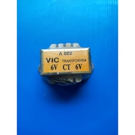 Power TRANSFORMER Size 6V CT 6V/220V