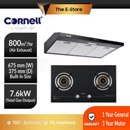 Cornell 2 Burners Built-In Glass Hob | CBH-G7802TNC (Gas Cooker Gas Stove Dapur Gas Cooker Hob 煤气灶 煤