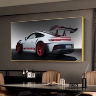 Porsche 911 GT3 2023 Car Canvas Wall Art, Porsche 911 Art Print, Porsche Poster Home Decor