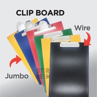 A4 F4 Vertical Clipboard PVC Paper Document Organizer/Writing Marking Board/Writing Pad/Papan Fail P