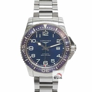 【大眾金時代】LONGINES浪琴 L3.695.4.03.6 深海征服者 潛水錶 鋁圈藍水鬼 藍色面 大眾金時代B1537