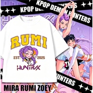 【Penghantaran 24 jam】100% kapas / T-shirt kanak-kanak / kpop: demon hunters fesyen leher bulat saiz 