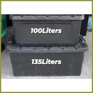 ◲ ✨ ▥ Storage box 135L & 100L capacity w/ wheels Heavy Duty️Makapal ️