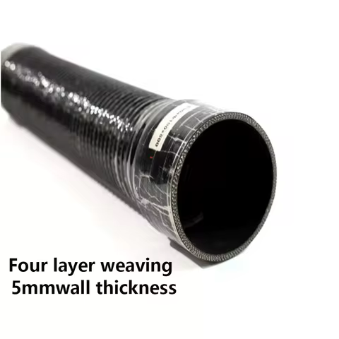 ID16-80MM Black Silicone Steel Wire Pipe, Warm Air Pipe, Coolant Pipe, High Temperature Resistant Cl