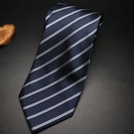 藍色條紋商務標準領帶/正裝禮服necktie