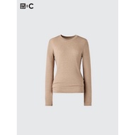 UNIQLO C WOMAN HEATTECH Extra Warm Cashmere T-Shirt Mixed Round Collar Long Sleeve Women JASTIP BATB