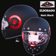 ล้างสต็อก!!! หมวกกันน็อคSMK Eldorodo แนวเรโทร(retro) หุ้มคาง สไตล์ย้อนยุค matt black XL