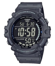 Casio - CASIO 電力十足超大鏡面超清晰膠帶電子運動錶 AE-1500WH-8B