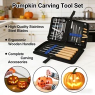 46pcs Pumpkin Carving Tool Set | Stainless Steel Halloween Pumpkin Carving Kit with Storage Case